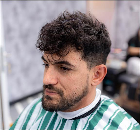 Men's skin-fade haircut result, Project Hairway Dubai