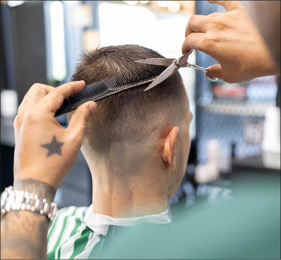 Scissor cut and fade result, Project Hairway Jumeirah