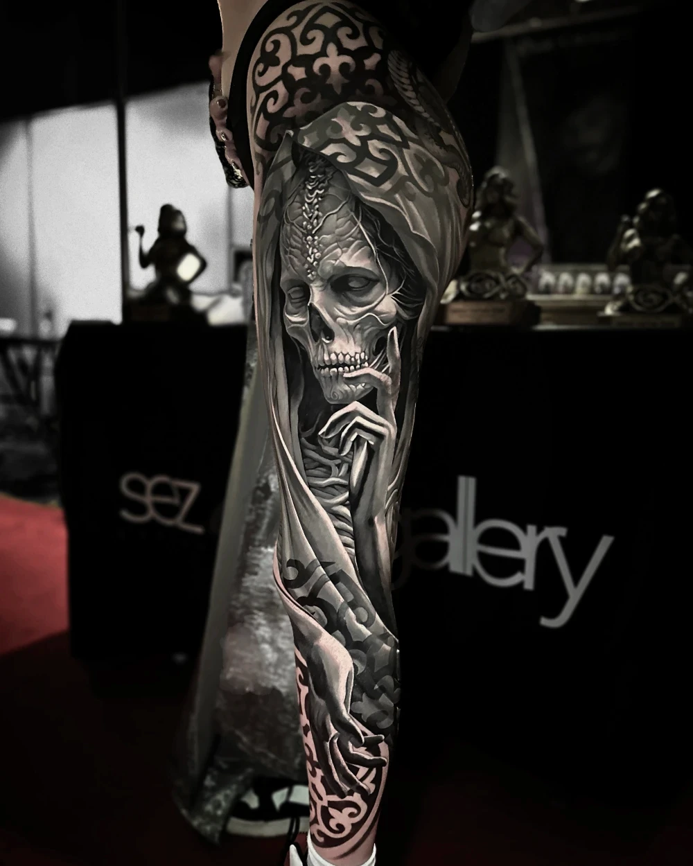 SEZTATTOOGALLERY — Süslemeli kafatası