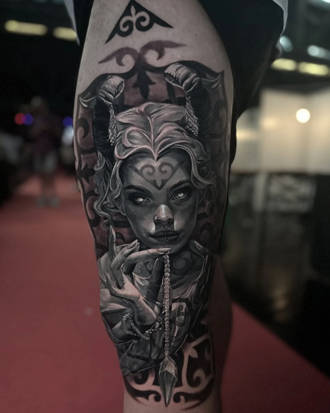 SEZTATTOOGALLERY — Ornamental kafatası deseni